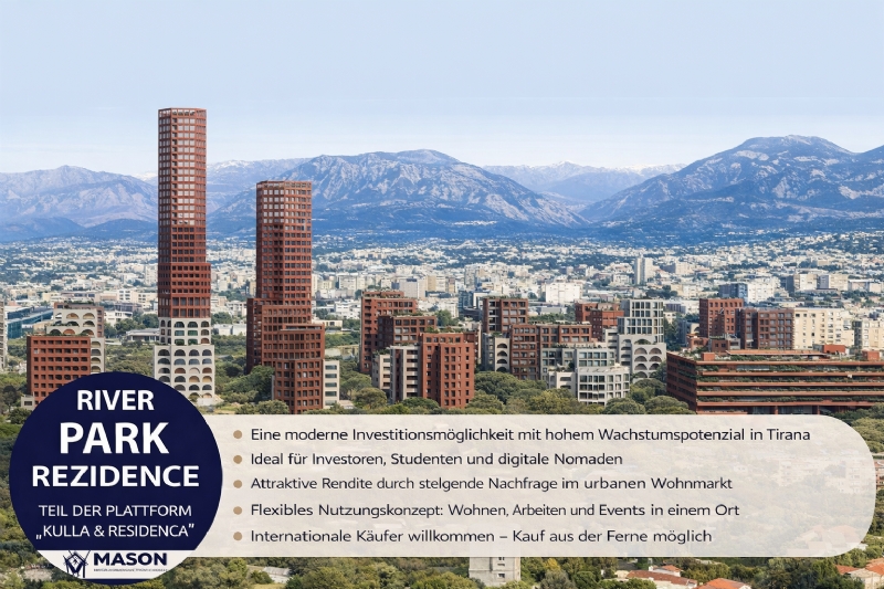 Was macht die modernen und exklusiven Wohnungen im RIVER PARK RESIDENCE zu den gefragtesten in neuen Wohnanlagen in Tirana?