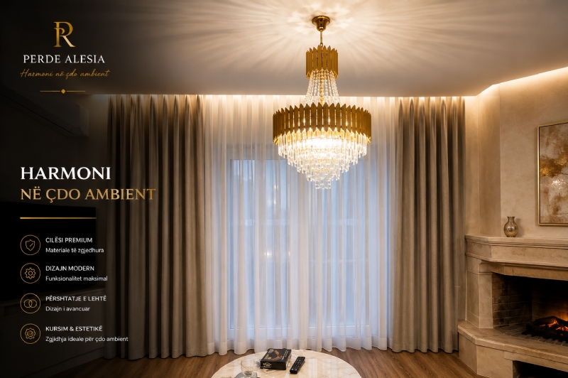 Sekreti për një ambient më elegant dhe më komod është më afër se mendoni. Zbuloni koleksionet e Perde Alesia.